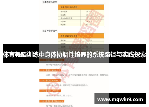 体育舞蹈训练中身体协调性培养的系统路径与实践探索
